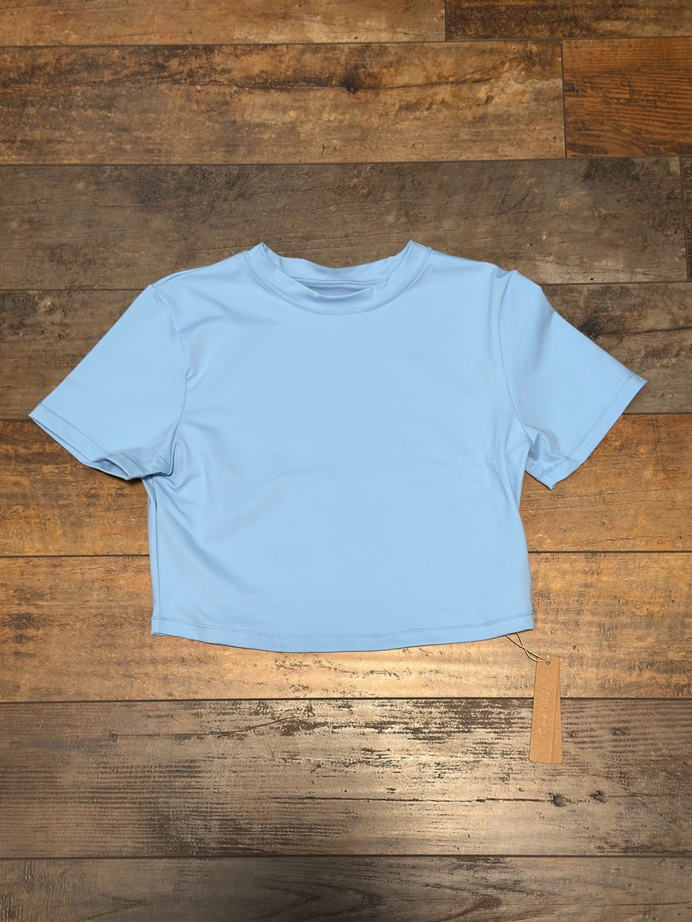 SKIMS recycled swim tshirt in Iris Blue